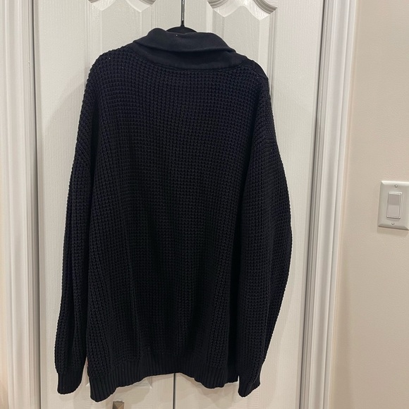 Soul of London - Men's Winter Long Sleeve Shawl Neck Jumper Sweater size 4 XL - Picture 2 of 5